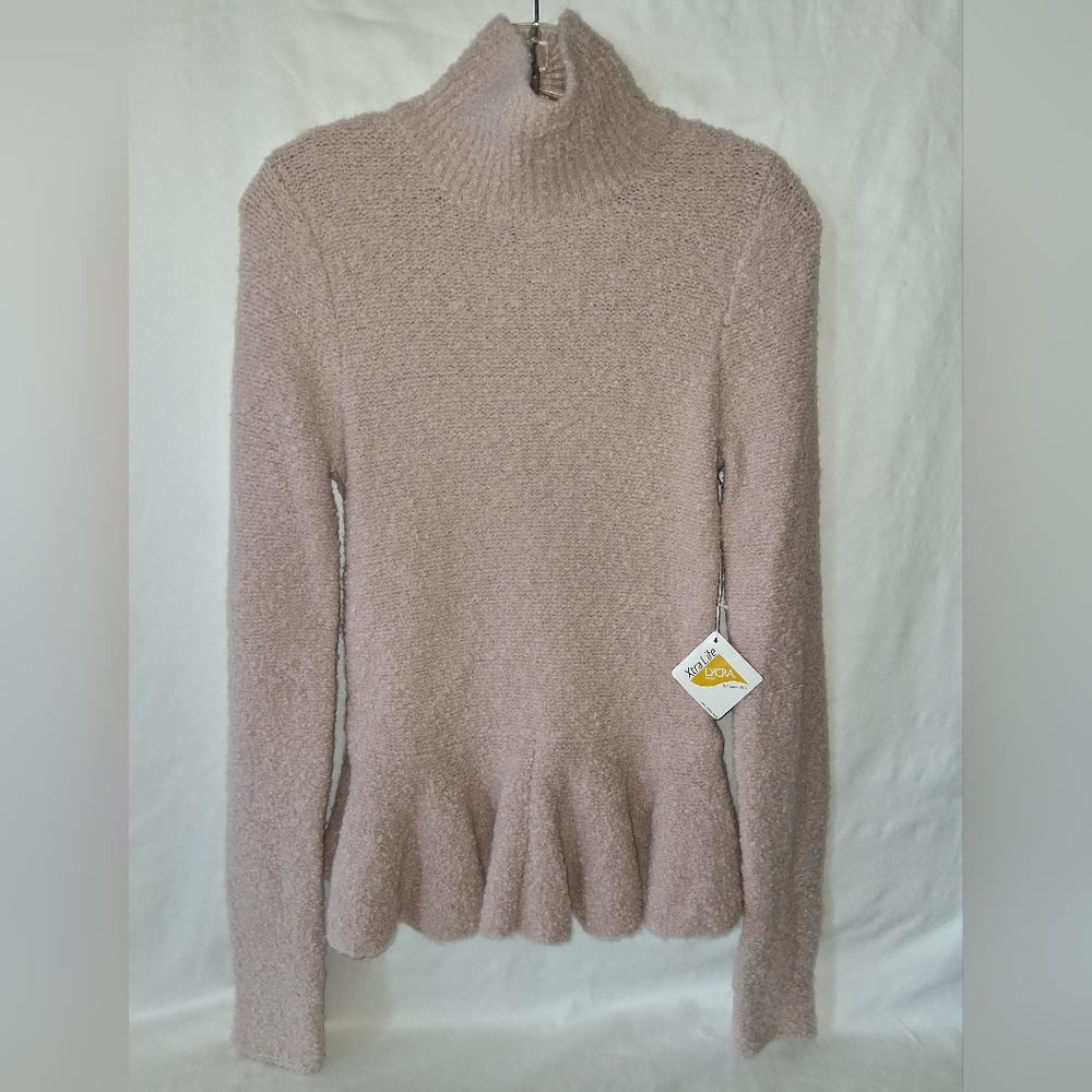 NWOT Vintage Victotias's Secret Soft Pink Boucle Babydoll Sweater